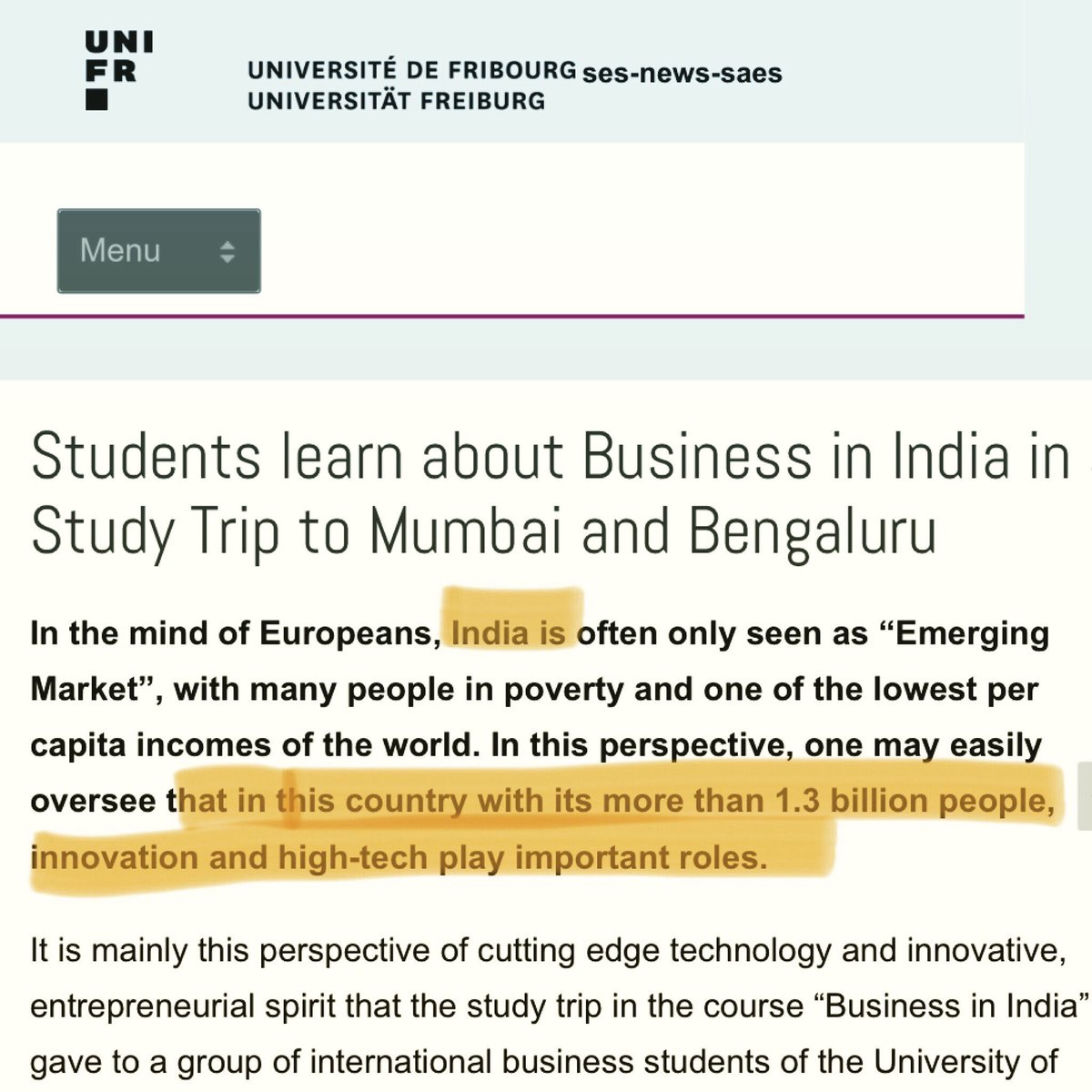 slxlearning's tweet photo. Thank you mses_unifr! #india #innovation #hitech #exchange #students #blownaway https://t.co/lLadkyd9Sc