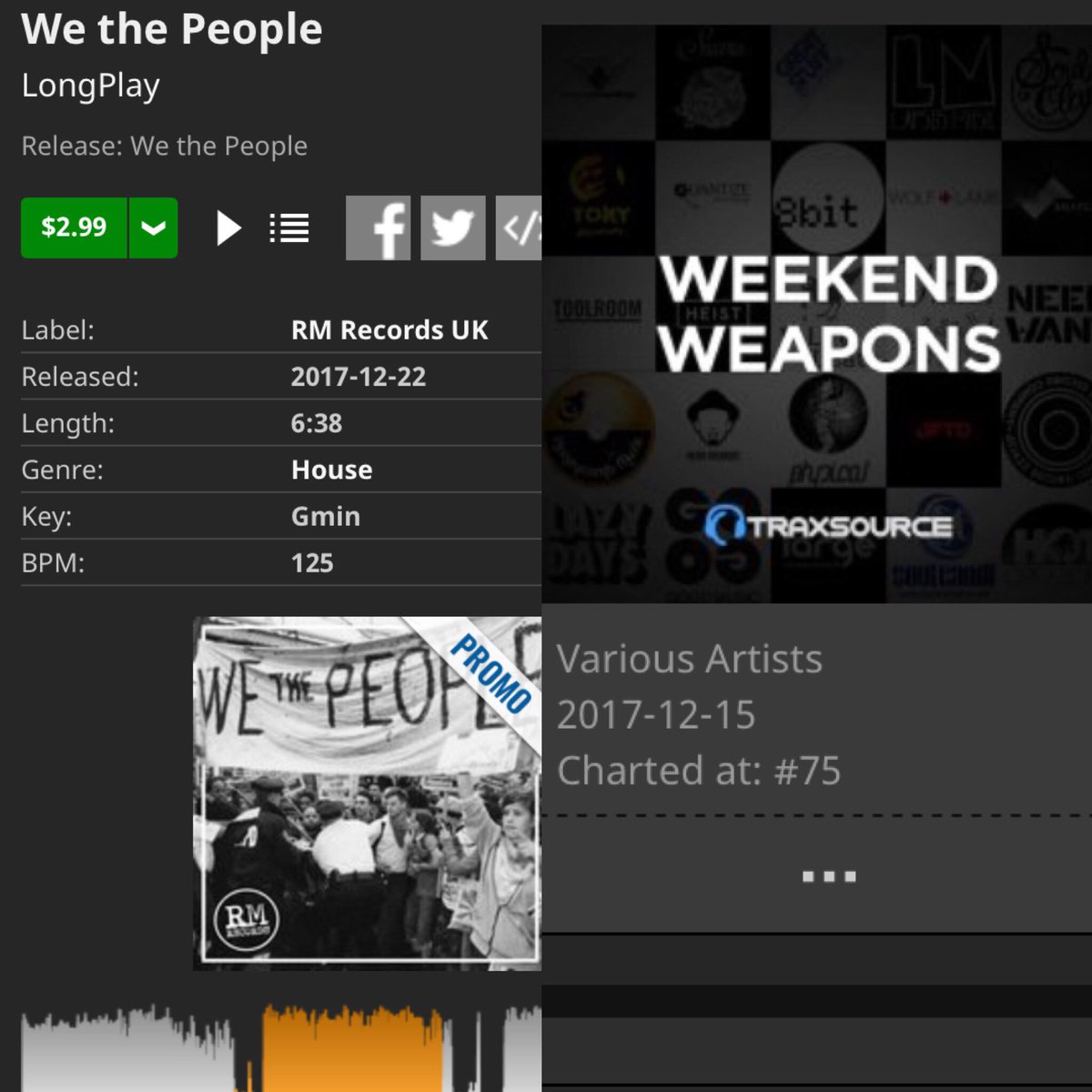 Long_Playldn's tweet photo. . #new #music out today #wethepeople @traxsource #weekend #weapons #chart download #housemusic https://t.co/ibr28Rdype #retweet #rt https://t.co/Cx8EJ8cFy6