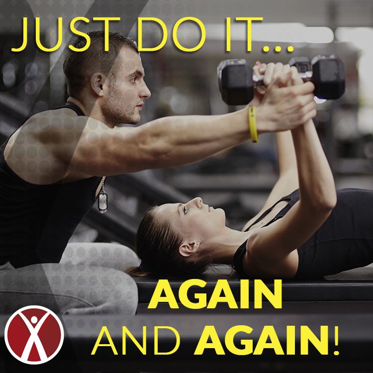 FitConGville's tweet photo. JUST DO IT! 💪

We believe in you, and we hope you believe in yourself! Every day is an opportunity to have "small wins" like lifting an extra 5 reps or achieving a personal best! 

Keep at it! https://t.co/fDPvX2vegu