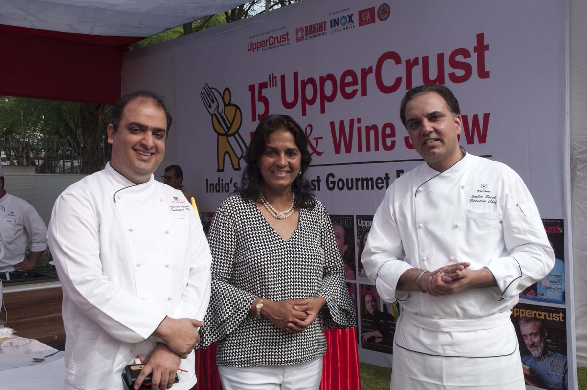 uppercrustmag's tweet photo. Another super and varied platter of #Cuisine presented by city's top #chefs at the 15th UpperCrust Food Show #UCFS2017 #masterclass #food https://t.co/Otd1NVx2NU