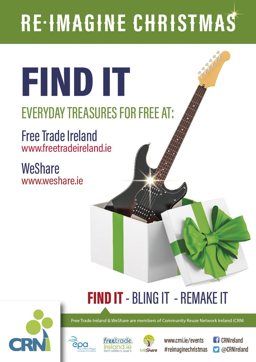 CRNIreland's tweet photo. Our Winter newsletter is now out - visit https://t.co/Twvz8AoHK6 for our #reimaginechristmas campaign, latest research, new members and international news on #reuse https://t.co/m9yEQBC8O2