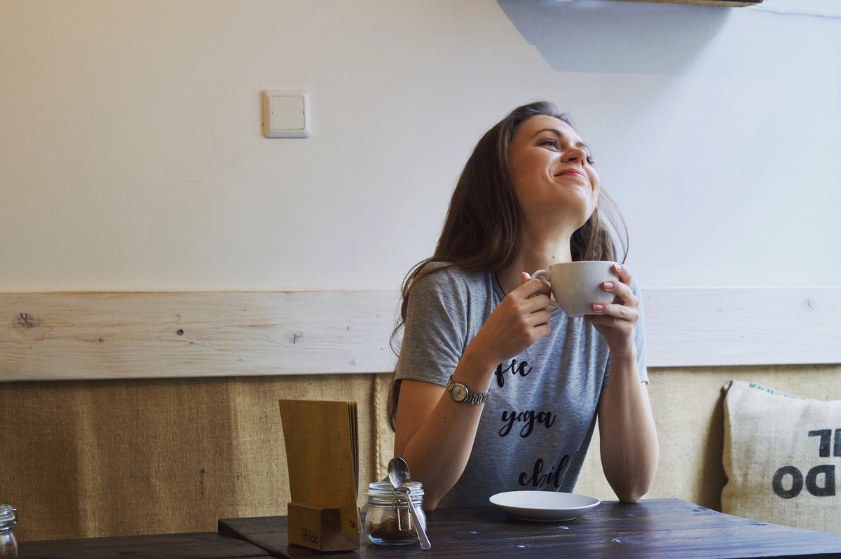 MoreAndCoffee's tweet photo. When my #coffee makes me laugh and takes control over me #coffeegirl https://t.co/Qh0PNPQzpv