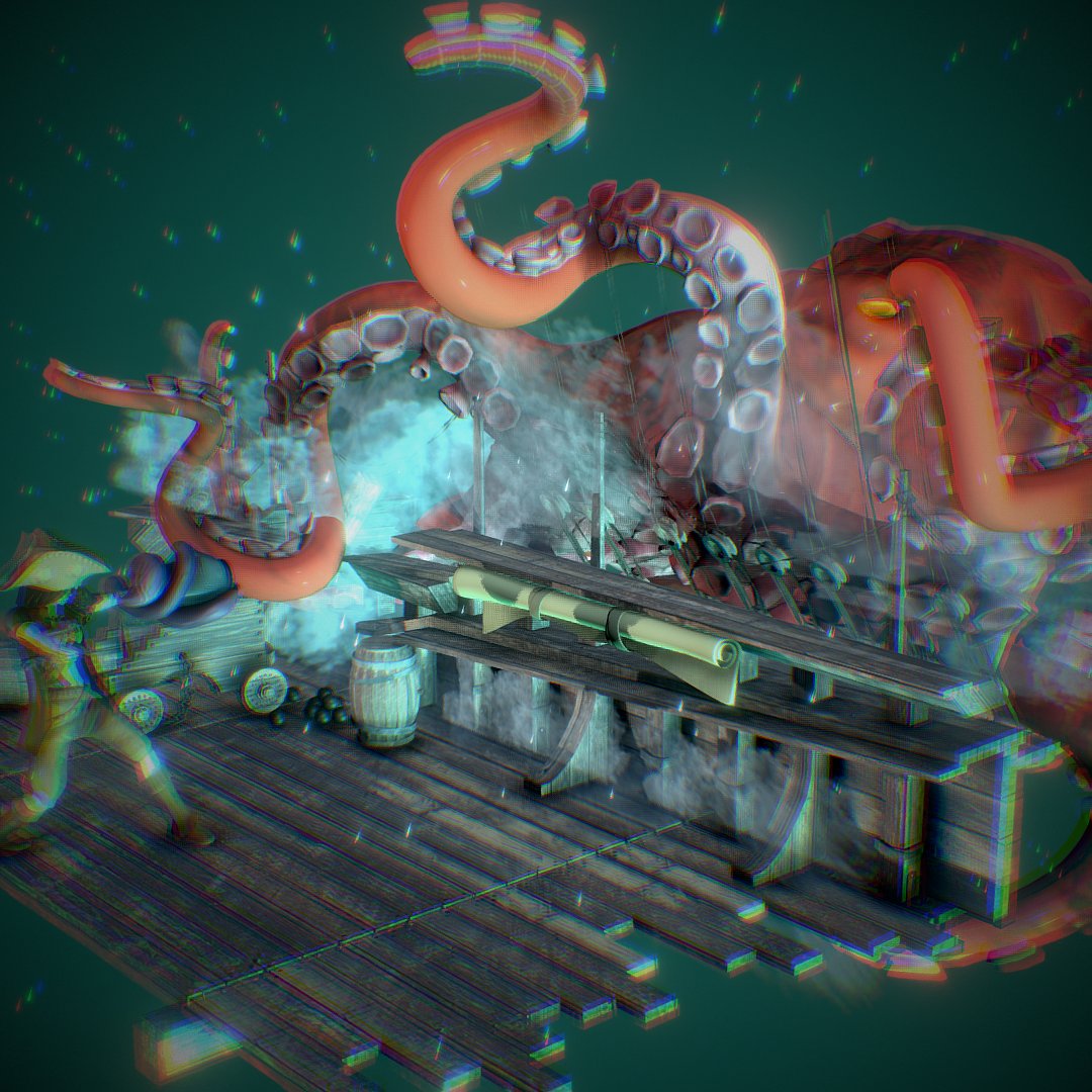 Sketchfab's tweet photo. On the High Seas by @chromasie https://t.co/MGM0Nc2CIO https://t.co/laMESVQSEN