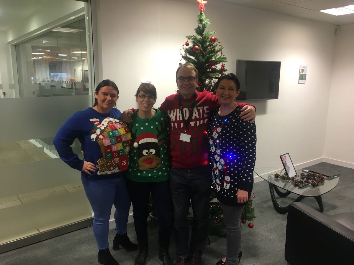 EvolutionMoney's tweet photo. Festive fun for a great cause. We are pleased to support Christmas Jumper Day 2017! Happy #ChristmasJumperDay from everyone at @EvolutionMoney https://t.co/NMS8M4xSBm