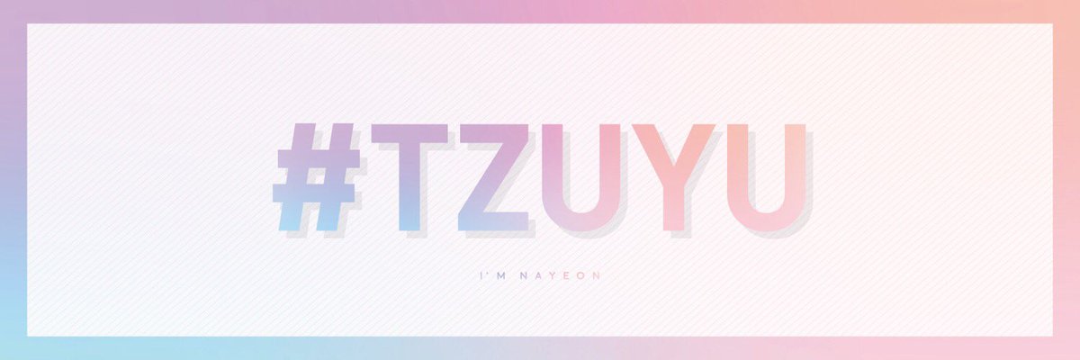 TZUYU SLOGAN BACK HEADER ツウィの紙スローガンの裏面をヘッダー