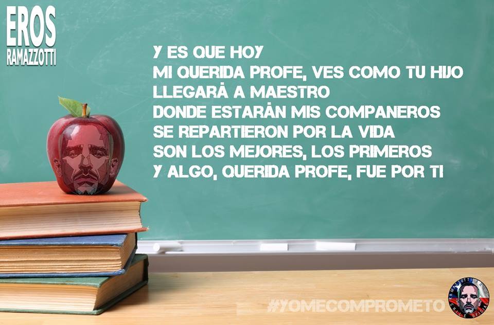 RamazzottiChile's tweet photo. ๐๐Hola amigos! de @RadioPudahuel los fans queremos oรญr #QueridaProfe ๐ต de nuestro gran @RamazzottiEros Saludos del FC Oficialโค๐ป #popolEROS #ErosDuets https://t.co/ed2eHCE0cc
