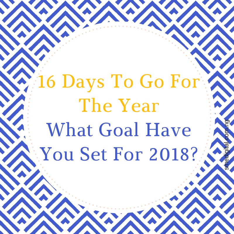 We are almost rounding up the year, what are your 2018 goals? #smedigital