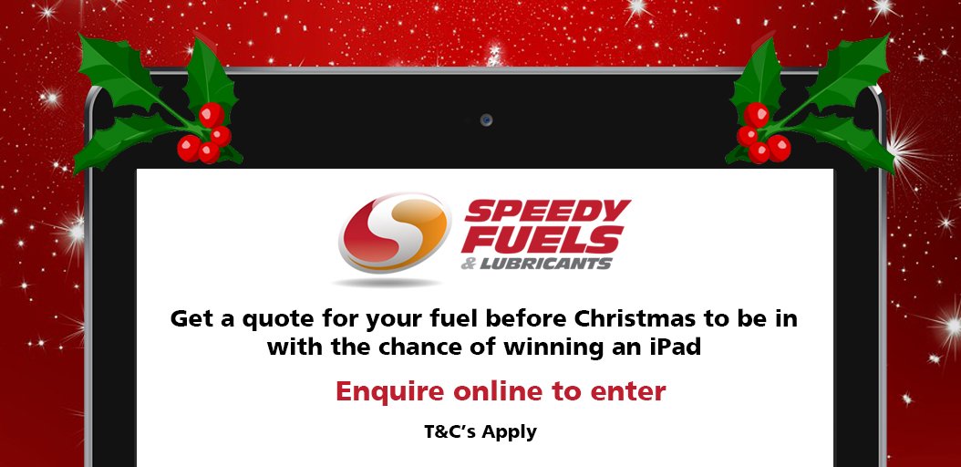 SpeedyFuels's tweet photo. YOU COULD WIN AN IPAD BY SIMPLY COMPLETING OUR COMPETITION FORM! #Competition #Win #GetInvolved!
Learn more about the competition here: https://t.co/r3NrakvDXU
T&C's apply: https://t.co/d23ncbfvIR
#RT #Retweet #87RT #BuryRT #LancashireRT #LondonRT #LondonIsLovinIt https://t.co/Qv5UF4rKIC