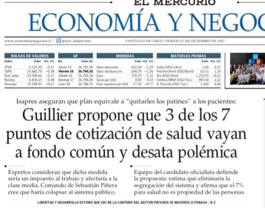 KarlaEnAccion's tweet photo. GRAVÍSIMO! ex ministra Barría, vocera de @guillier en salud, habla de QUITARLES el 3% a los cotizantes de isapres y OBLIGARLOS a atenderse en los consultorios públicos. Se materializa el deseo del candidato NM de meterle la mano al bolsillo pero a la CLASE MEDIA! Cc @ESantelicesC https://t.co/6tHNufwLxR
