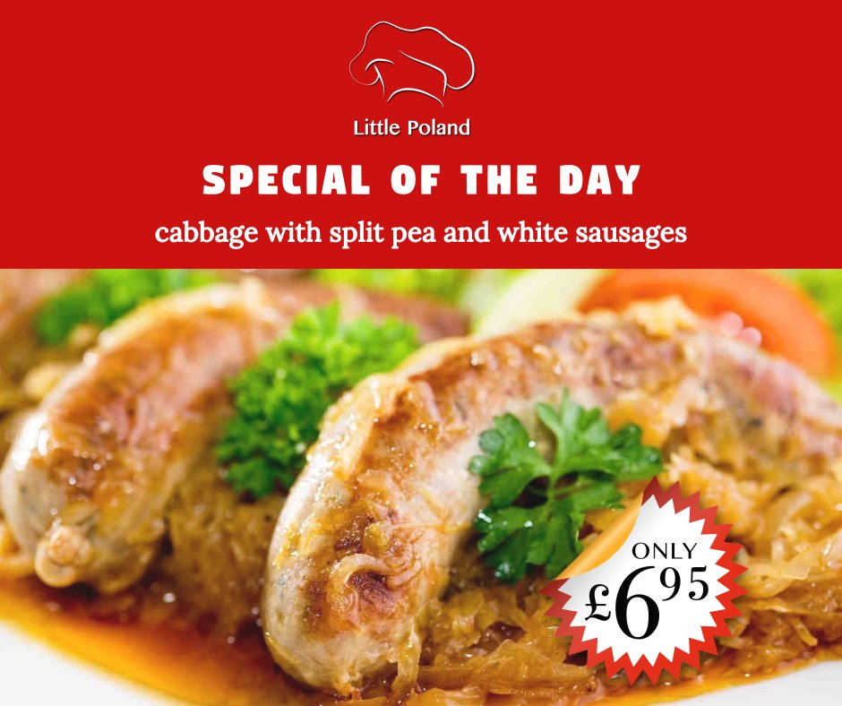 LittlePoland178's tweet photo. Today we have for you cabbage with split pea and white sausage - £6.95 and tomato soup - only £1.95 Enjoy! :)  #TODAY #tagsforlikes #Streatham #Tooting #Mitcham #Goodfood #londonfood #SW17 #SW16 #happy #FridayFeeling #southlondon #Fridaymeal https://t.co/EPxoo8tL0U