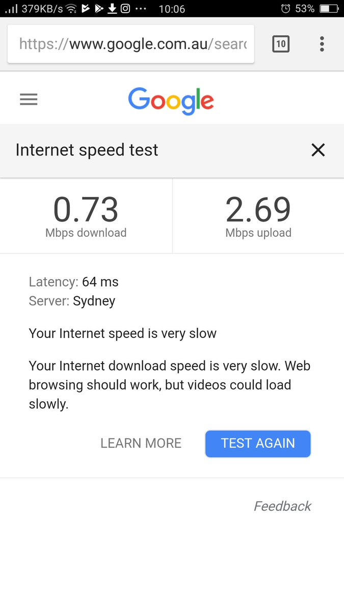 JamezShepherd's tweet photo. @Optus  FFS this is way beyond acceptable. I want a 99% discount on my service fee. If you can't deliver the speeds I've signed up for why should I pay it? This is like buying a Porterhouse steak and getting a stale chicken nugget. https://t.co/Mpr6sUlz5h