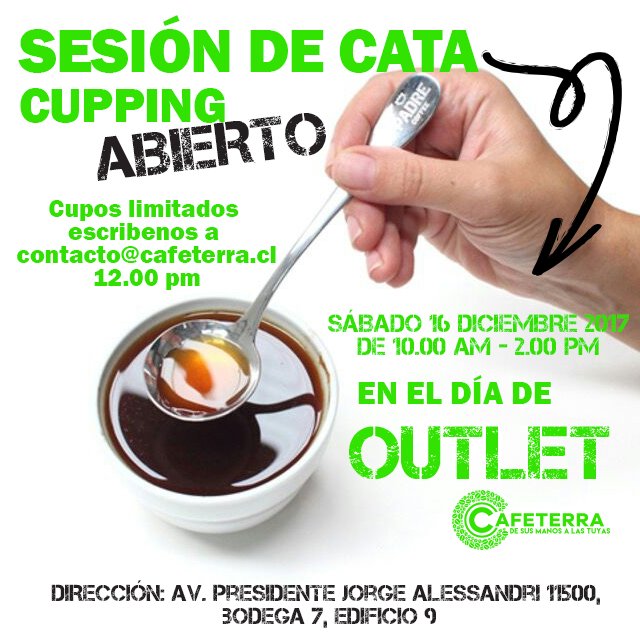 cafeterracl's tweet photo. ¡Ven con nosotros! mañana sábado día de nuestro OUTLET a las 12.00 pm a una cata de café, guiada por nuestro grupo.
CUPOS LIMITADOS
Escríbenos a contacto@cafeterra.cl
#Café #Cafeterra #Santiago #Specialtycoffee #Brew #Brewing #V60 #Baristatools #Espresso #Coffee #Cata #Cupping https://t.co/KOu967gA8r