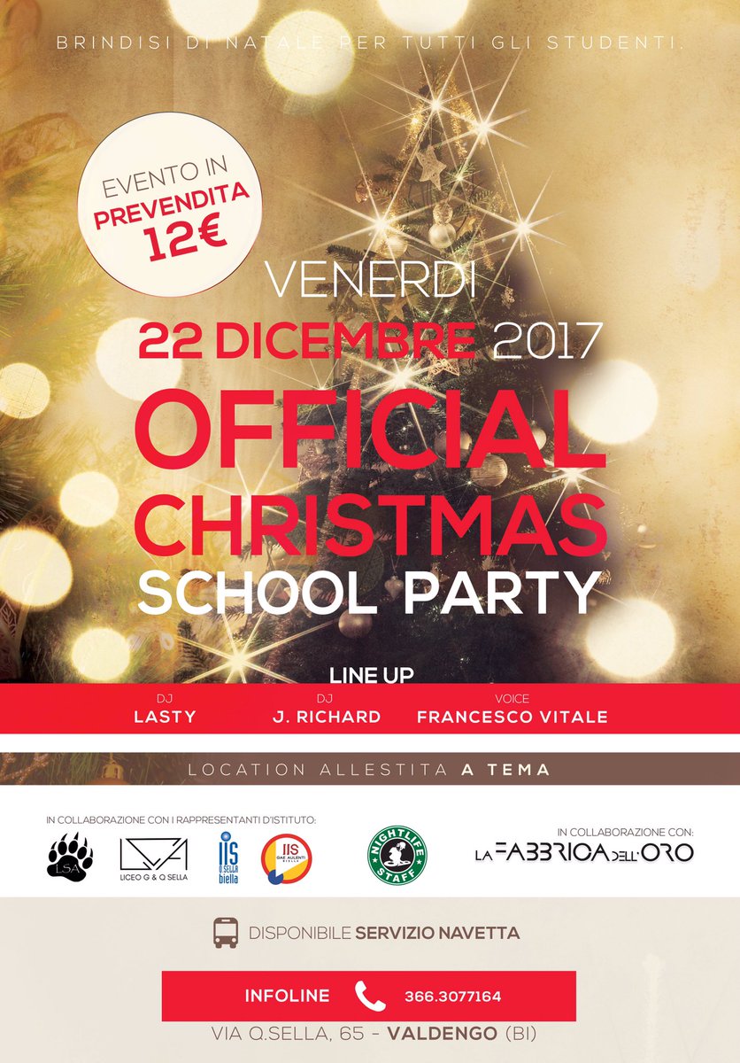 EdoMaiolatesi's tweet photo. VENERDÌ 22 DICEMBRE #prayforbiella 

Torna un po' di divertimento per farci festeggiare l'arrivo delle Vacanze di Natale!

Vietato mancare ❤ https://t.co/EXllq4culE