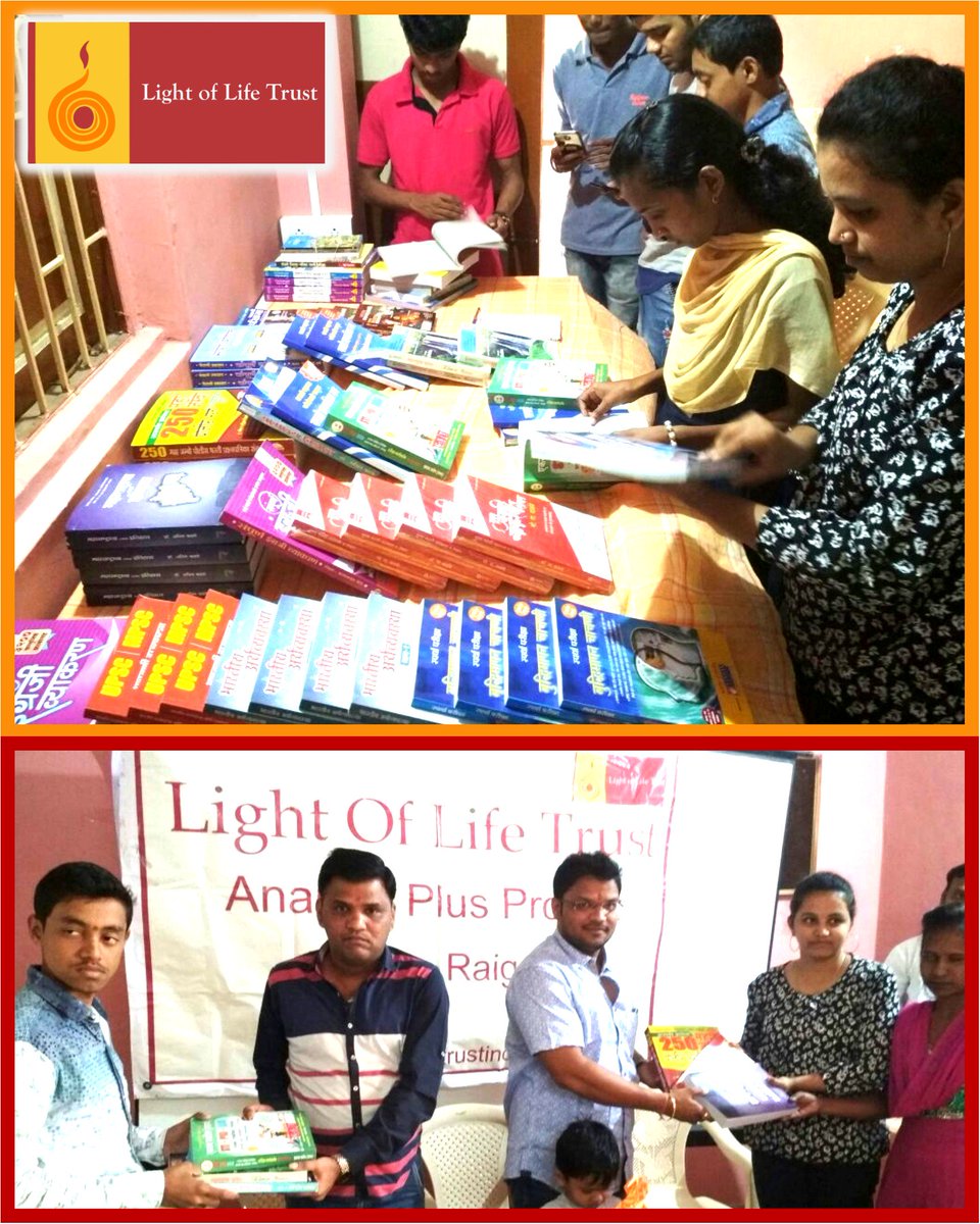 LightofLifeTrst's tweet photo. We are thankful to Mr. Bhushan Vasant Bhoir for donating #CompetitiveExam books worth Rs. 10,500/- for our #AnandoPlus programme beneficiaries at Karjat centre of #LightofLifeTrust.
#NGO #LOLT #Educate #Empower #Equip https://t.co/fUSPCaIZGP