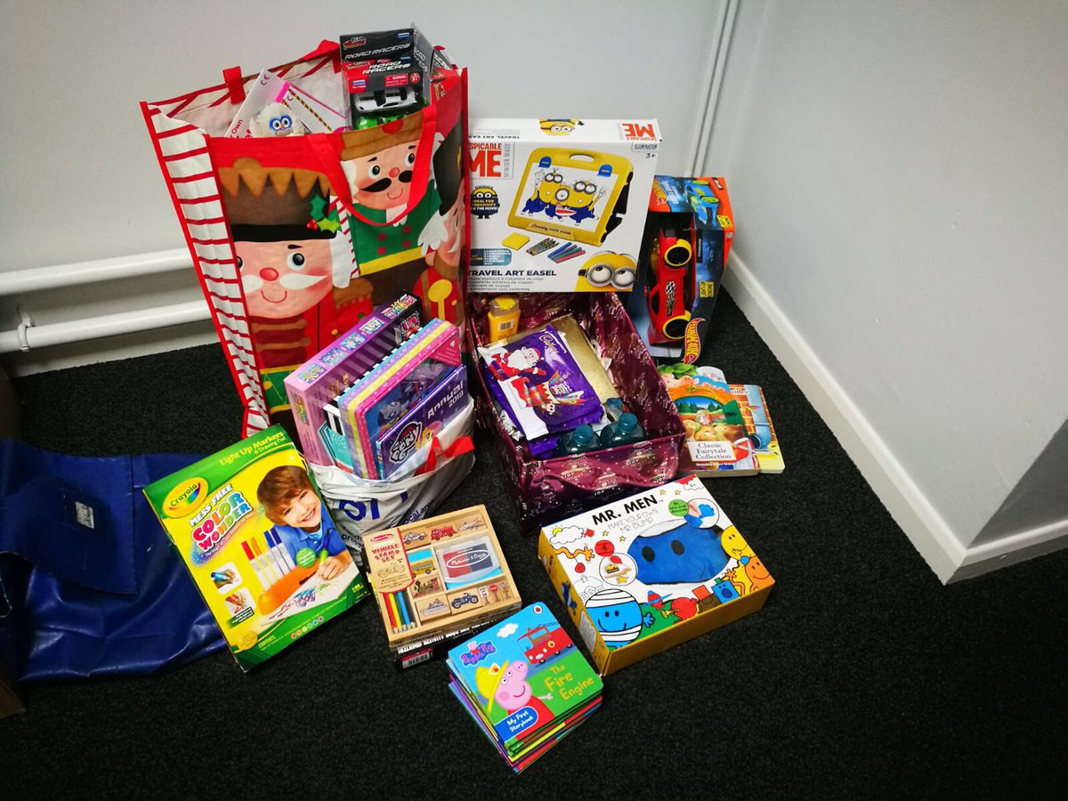 OPCCHumberCEO's tweet photo. Thankyou to my generous team @HumbersidePCC for collecting this pile of goodies to help towards @TheBlueDoorNL Christmas wishes appeal. https://t.co/c5MqjM7rMi