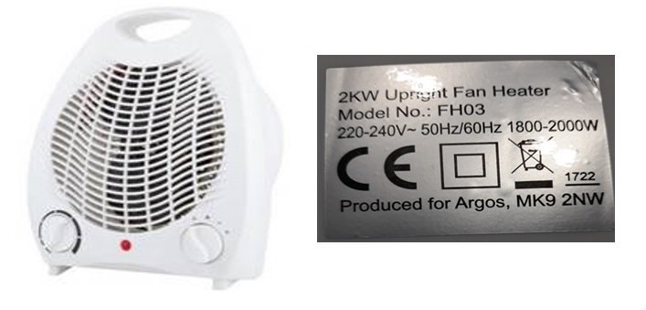 #Recall Alert: Argos Simple Value 2Kw Upright Fan Heater with catalogue number 730/9687 &amp; Model Number FHO due to risk of electric shock &amp; burn risk. If you own one Argos advise STOP USING IT IMMEDIATELY &amp; return to store for refund. More info at argos.co.uk/features/produ… #safety