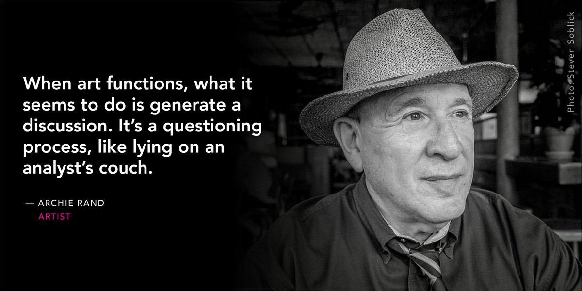 CultureTrack's tweet photo. Artist Archie Rand on the function of art. #ArchieRand #art https://t.co/8vDLFzS224