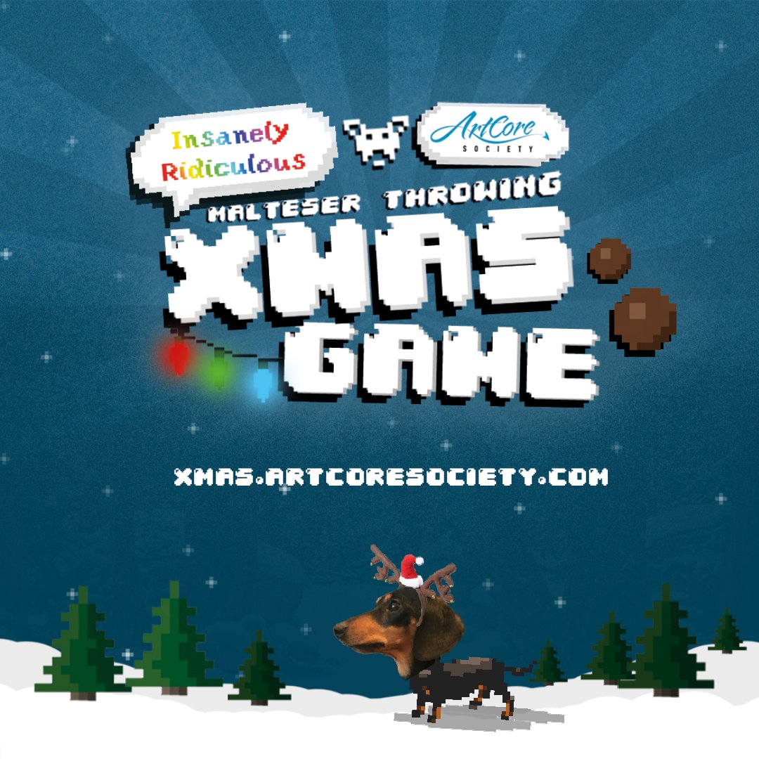Wat doen we zoal op een vrijdagnamiddag? Het <a href="/ArtcoreSociety/">ArtcoreSociety</a> Insanely Ridiculous Malteser Throwing Christmas Game spelen natuurlijk! Check het op: xmas.artcoresociety.com  #kerstmis #kerstspel #christmas #christmasgame #artcore #web #game