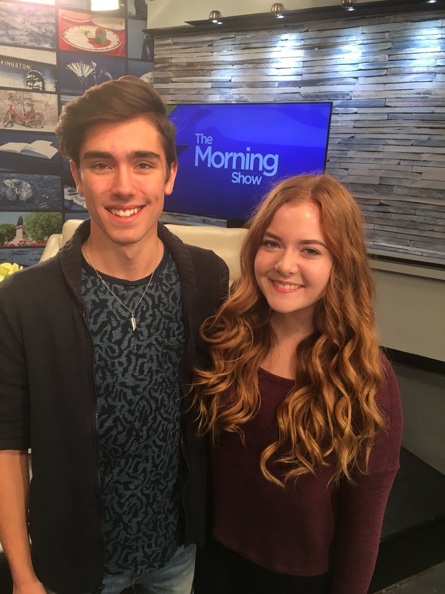 LimestoneDSB's tweet photo. Meet @Jeromewashere17 @KorkolaK #LearninginLimestone co-hosts @Ernestown_LDSB Andrew &amp; Sydney will still be hosting a bit yet. @CKWS_TV https://t.co/OJBbpfhXvp