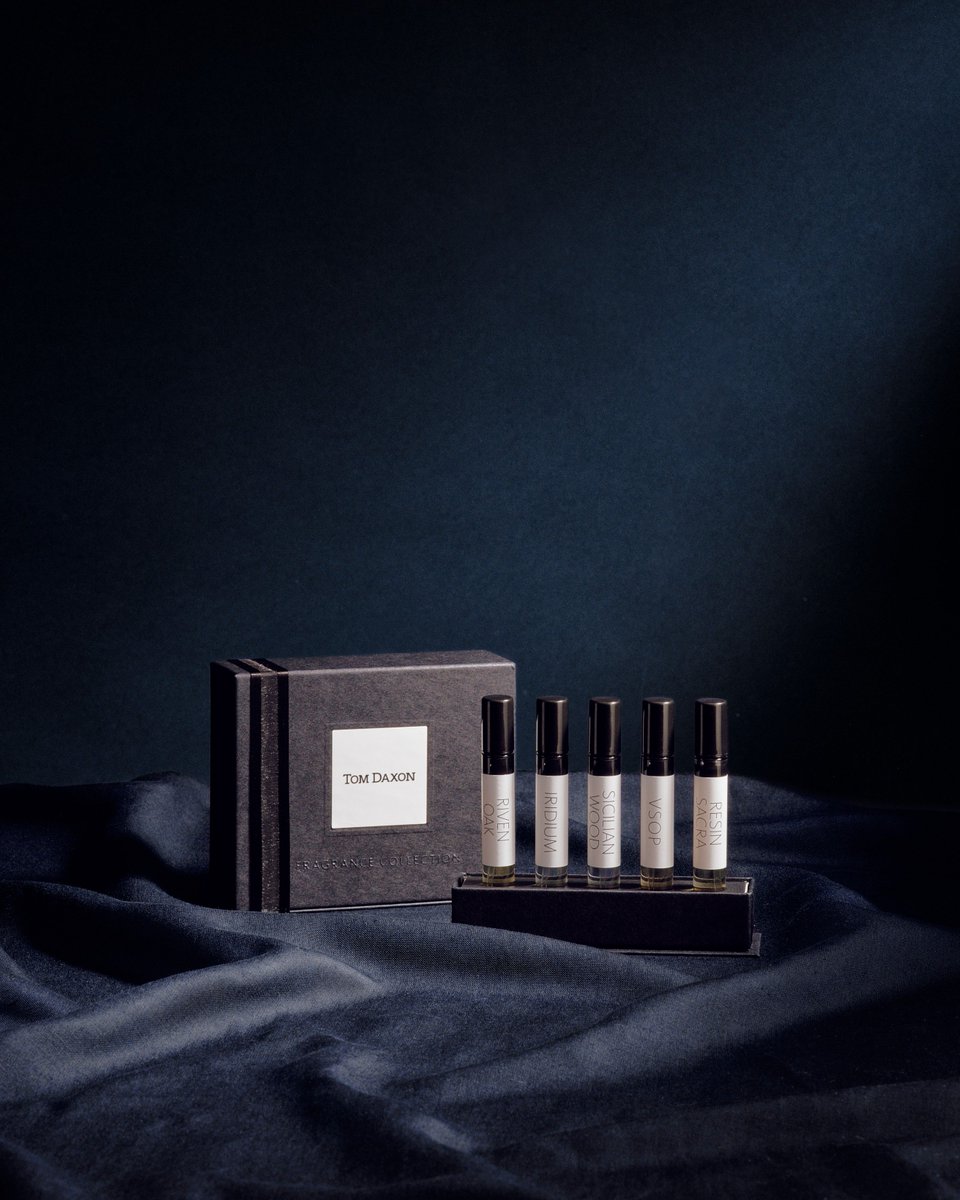Our collection box contains generous 4.5ml vials and allows you to try a selection of our range at your own pace. Select any five from our list of fragrances.

Available now with free shipping and gift wrapping on all orders until Christmas on tomdaxon.com