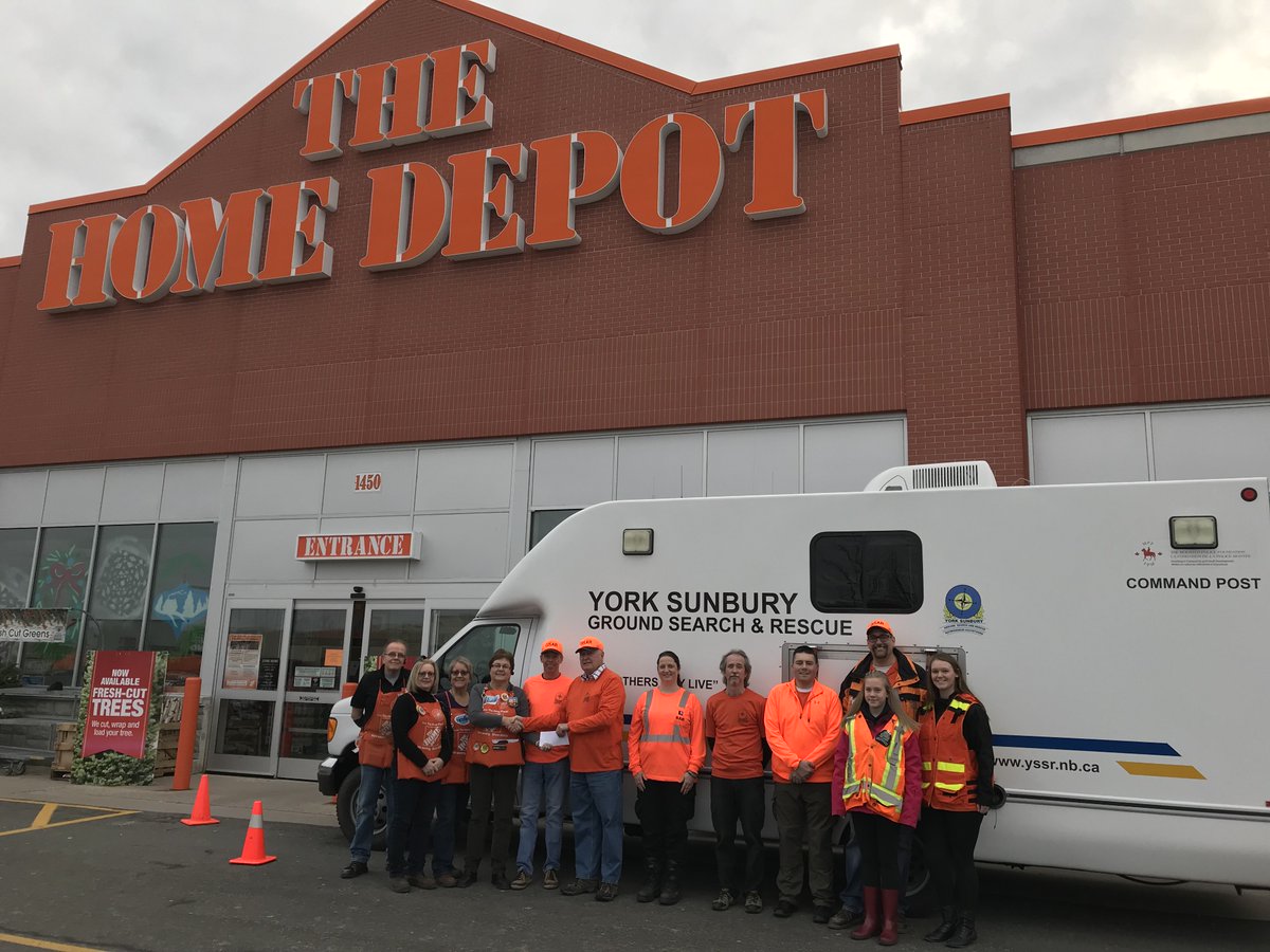YorkSunburySAR's tweet image. A huge thank you to The Home Depot (Fredericton, NB) for their recent donation to our team as well as their continued support of York Sunbury Search and Rescue. @HomeDepotCanada