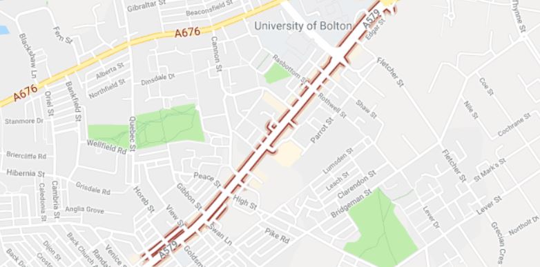 manchesterfire's tweet photo. We are currently dealing with a gas leak in Derby Street, Bolton. Please avoid the area. @FireBolton @gmpolice https://t.co/ftlfQbAZU8