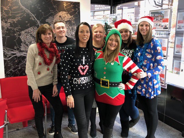 It's looking a lot like #Xmas as we wear our #Christmas jumpers in aid of #Savethechildren. #christmasjumperday2017
