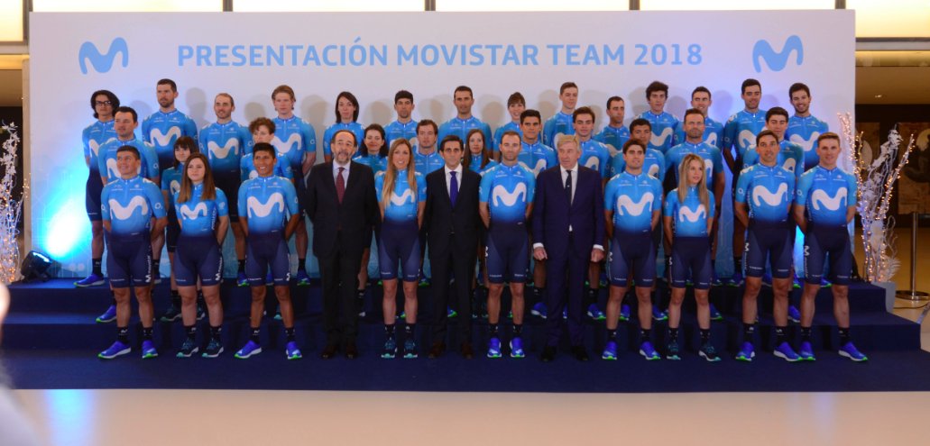 ThinkBig_open's tweet photo. Un renovado #MovistarTeam2018 ha sido presentado para la próxima temporada. https://t.co/fu4Q24Xtzc #ciclismo #movistar #RodamosJuntos https://t.co/tGxeN493Z4
