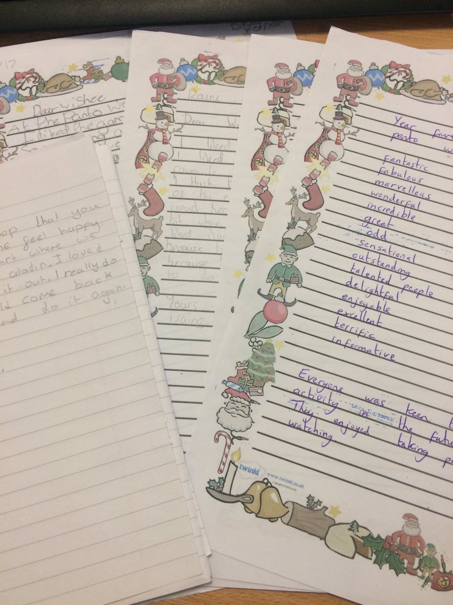 We're busy reading through all of our lovely letters and feedback from everyone who took part in our <a href="/lowestoftpanto/">Lowestoft Panto</a> Workshops with our Will and <a href="/TERRYGLEED/">TERRY GLEED</a>! #PantoDay We are so glad you all had a fab time!
