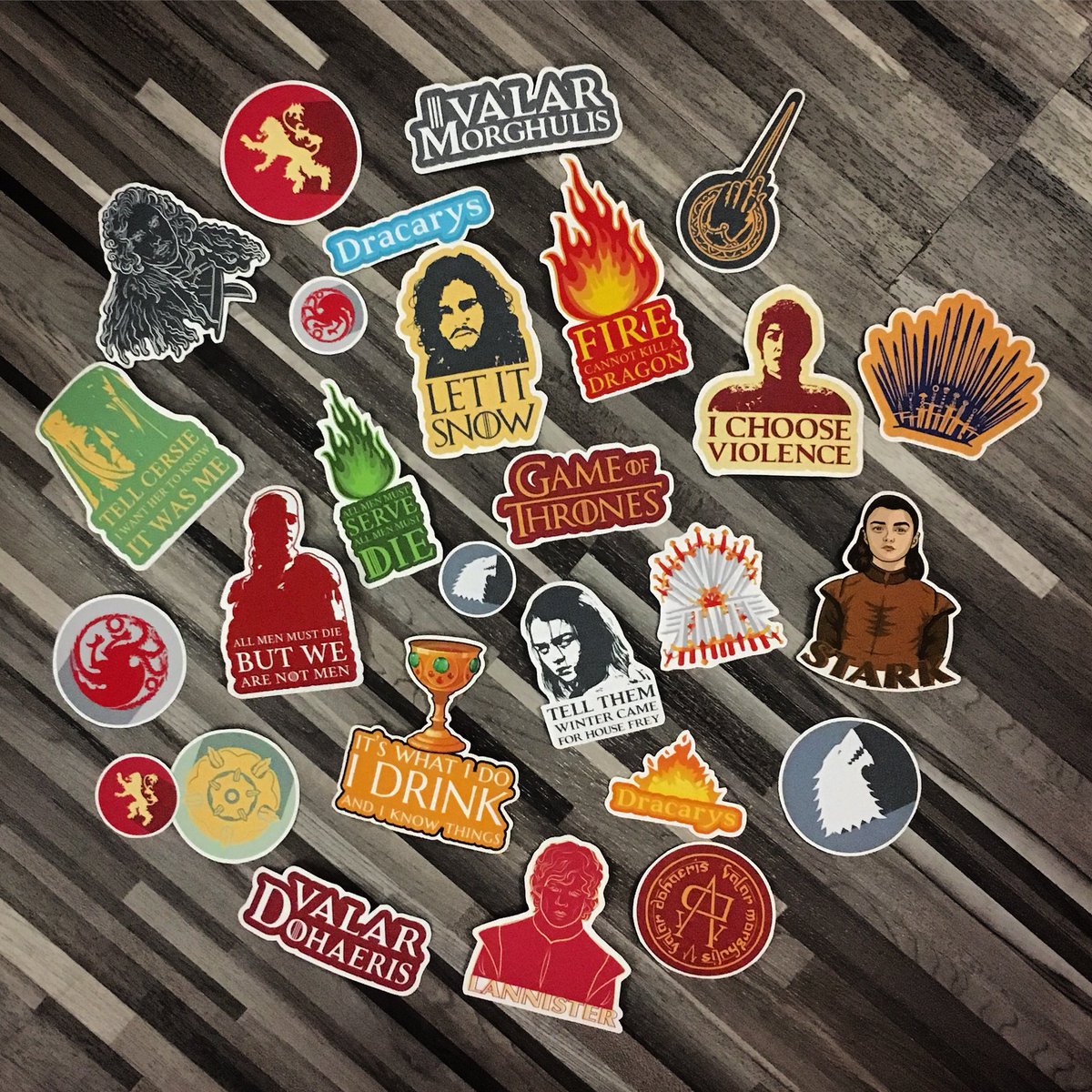 RahadaTajwer's tweet photo. Game of thrones sticker set done!! 😅
#gameofthrones #stickers #illustration #illustrative #illustrativestickers #graphic #graphicdesign #typography #housestark #housetyrell #houselannister #housetargaryen #tyrionlannister #cersielannister #johnsnow #aryastark #ladytyrell https://t.co/vFTsgYQ3vT