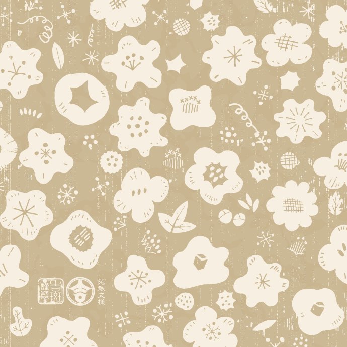 kichihan_design's tweet photo. 花散し文様
#kichihan #pattern #design #illust #japan #GraphicDesign #original #flower #monyou #drawing #吉斑 #きちは #文様 #花文様 #花 #文様制作 #図案 #パターン #オリジナル文様 #花柄 https://t.co/DQULjjMZWq