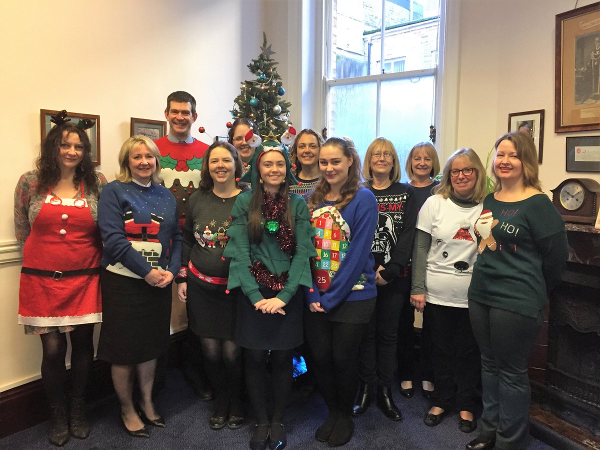 Druitts's tweet photo. Very proud of all staff working today for choosing to dress for our Christmas Clothing Day. Donations divided between @ParkinsonsUK @DorsetBlind @HopeForFood1. Thank you for your support. https://t.co/vDMNKlbFLj