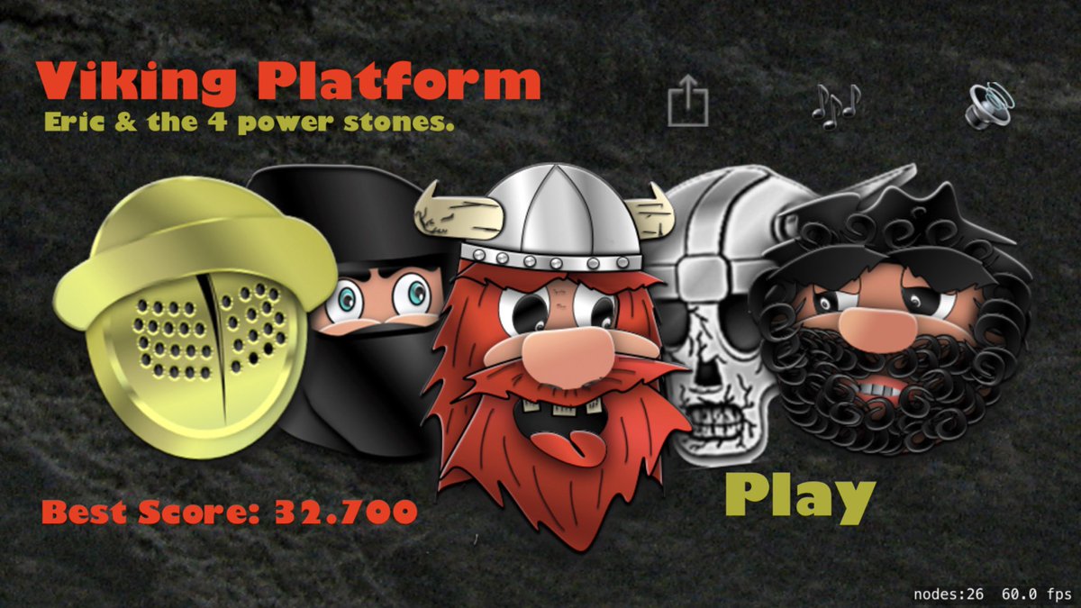 NicaTwitt's tweet photo. "Viking Platform - Eric &amp; the 4 power stones" In a few days will be available to download for free in the App Store #gamingnews #retrogames 
#indiedev #indiegame #gamedev #iosgamedev #swiftlang #spritekit #iphonegame #freegame #indiedevhour #videogames #Mobilegames #gaminglife https://t.co/9sEb8B2qoT