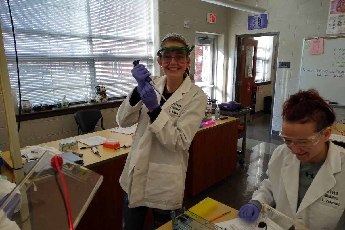 An engineering student in biomed clothing. Seeing how the other side gets it done. <a href="/LatvianValerie/">Valerie Zienty</a>