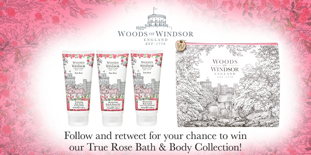 WoodsofWindsor_'s tweet photo. Follow &amp; RT for a chance to #win our indulgent True Rose Bath &amp; Body gift set!🌹  #FreebieFriday #bbloggers #competition #giveaway https://t.co/GXyHs1MZpb