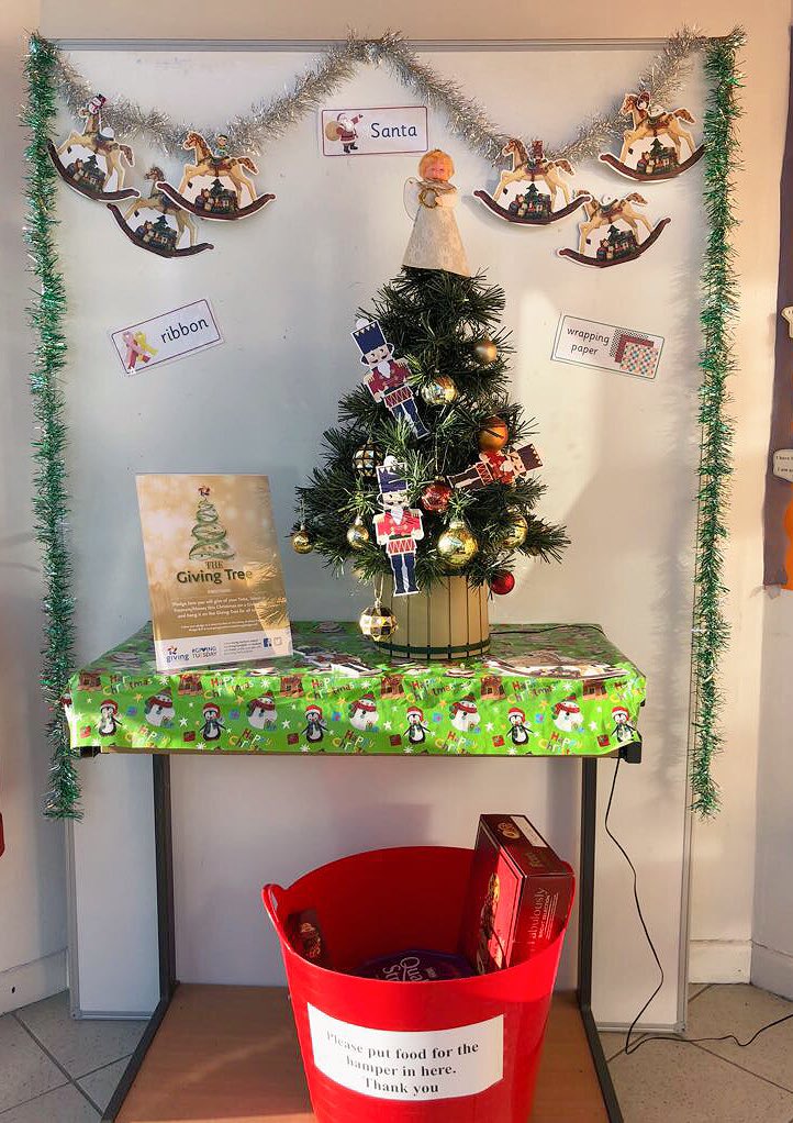 Giving Tree up and running at the  <a href="/lxdaynursery/">LXDayNursery</a>, we are looking forward to reading all the pledges from the little ones #PhilanthropyFriday