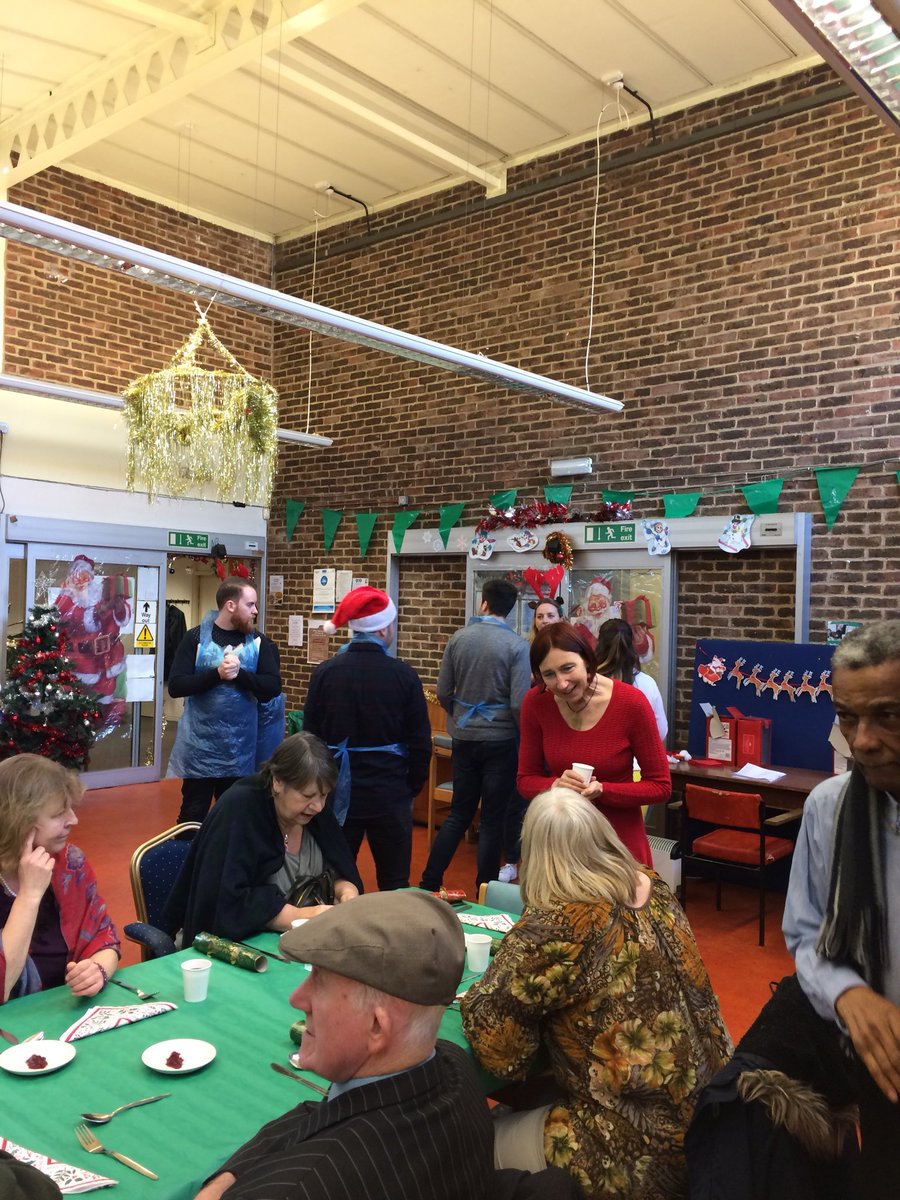 Fshank's tweet photo. Second day @AgeUK_Islington @VCIslington #communityxmas #party #hugethanks @SantandarUK #volunteers #makingadifference https://t.co/FHk1AnUYlJ