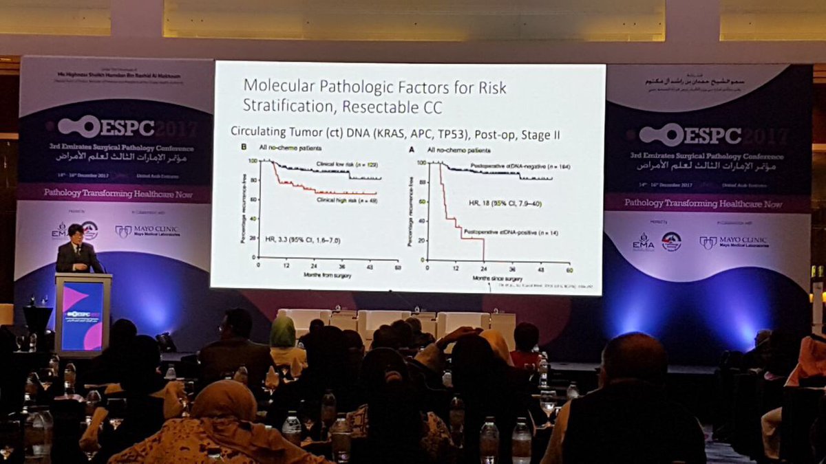 ESPC2017's tweet photo. Dr. Byoung-Kwon Kim talking about - Update on Colorectal Cancer: Prognostic Markers & Molecular Testing at #ESPC2017 @UaeEma #Healthcare #Pathologist https://t.co/ut6JOlQQOt
