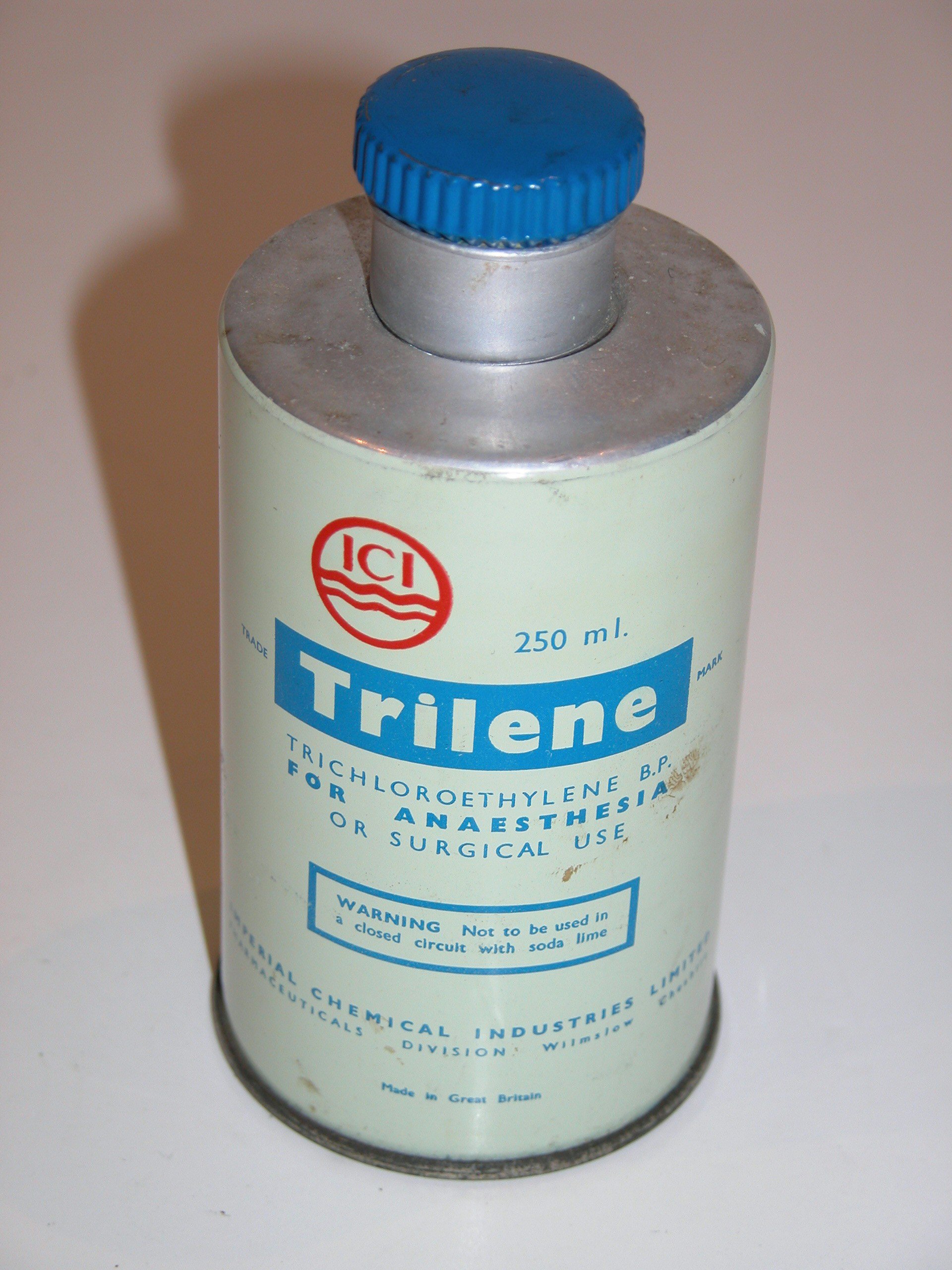 Anaesthesia Heritage on X: #DYK Anaesthetic agent Trilene is also