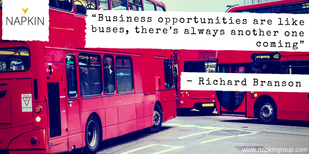 “Business opportunities are like buses, there’s always another one coming” – Richard Branson #quote #business #innovation