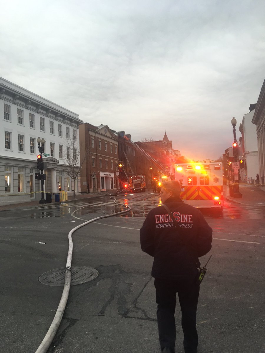 calebmorell's tweet photo. First responders and firefighters put out fire in Georgetown this morning #GeorgetownFire https://t.co/FIyT0lT4T1