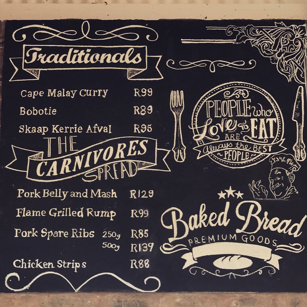 BotterkloofR's tweet photo. Festive Season is here! Bring your friends and family- have a good time over good food and wine!
#welcome #friends #family #eatery #restaurant #menu #food #curry #traditional #bobotie #botterkloof #happy #art #calligraphy #design #stilbaai #tourist https://t.co/EcG0rD5AFb