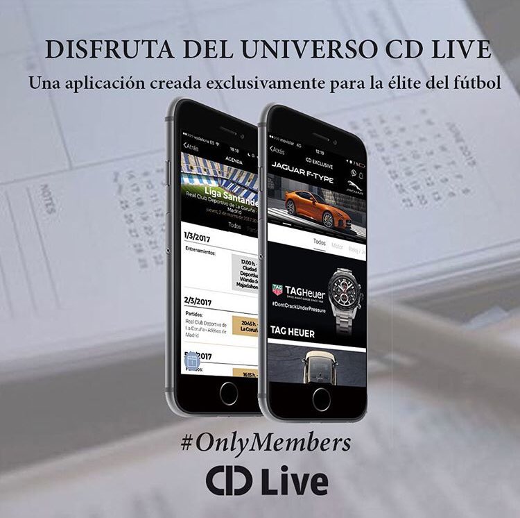 CdelDeportista's tweet photo. 'We have a dream': CD LIVE, la única App creada para la élite del fútbol ⚽️📲 #clubdeldeportista #NuestraApp #OnlyMembersCD https://t.co/J6cqKOHVcO