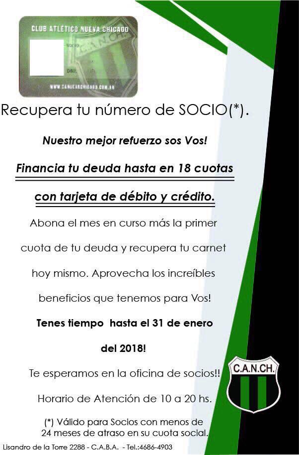 EsperanzaVyN's tweet photo. De promesa a realidad, presentamos el nuevo plan de moratoria, para que recuperes tu número de socio y te pongas al día! https://t.co/XJmIToUPk9