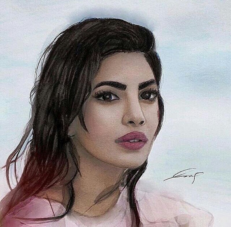 PriyankaMedia's tweet photo. #FanartFriday 🎨 

@priyankachopra 💞 https://t.co/I2u9BW7mvJ