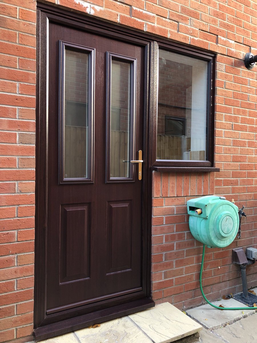 One of our favourite and most popular doors- the Ludlow in anthracite Grey! These doors were part of a full house replacement of windows and doors along with fascia, soffits and guttering.