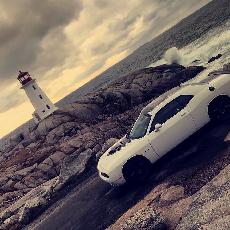 TylerWClarke's tweet photo. “The 🌎 is your Oyster ” #novascotia #peggyscove #dodge #thatthinggotahemi #shaker #oyster #views https://t.co/3AoG2WgZ6g