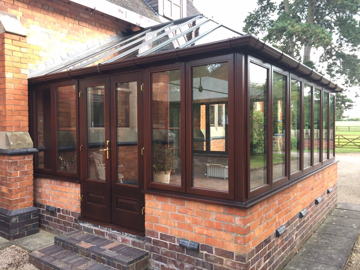 Replacement timber conservatory