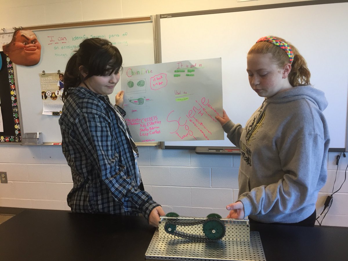hannerpj's tweet photo. Mrs. Millsā students presented mechanisms they built in Robotics and Automation. #KABMS #LeadLAP https://t.co/jfXRT8hsHi