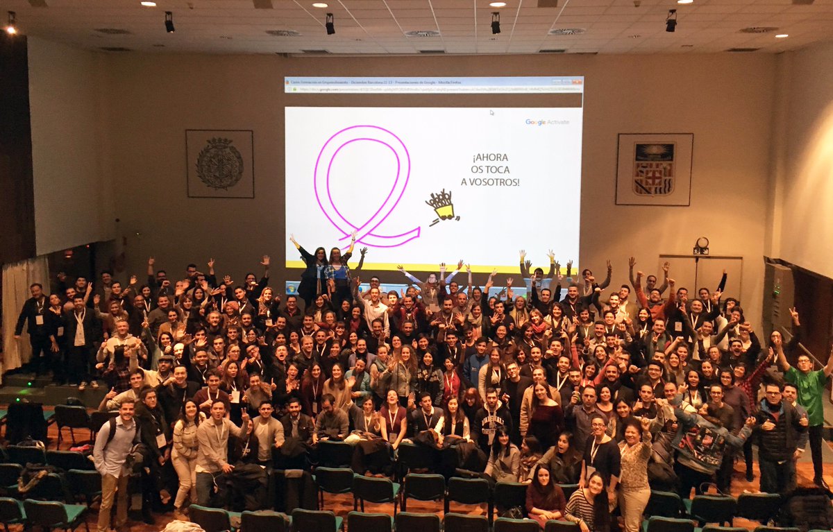 El proyecto de <a href="/redpuntoes/">Red.es</a> y <a href="/ticPUE/">PUE</a> para la empleabilidad de jóvenes TIC presentado por <a href="/alexanderdozi/">Alexander Domínguez</a> tuvo muy buena aceptación entre los participantes del curso <a href="/GoogleActivate/">Google Actívate</a> en la Universidad de Economía de #Barcelona +info goo.gl/gVtmwn